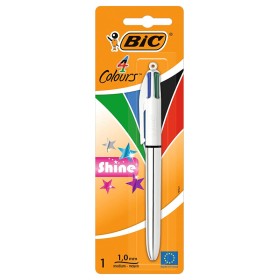 BIRO BIC 4 COLORI METAL SHINE