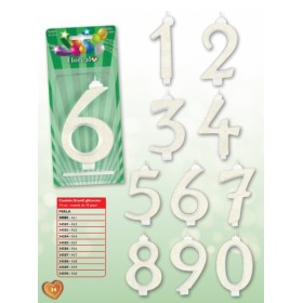 CANDELE GRANDI IRIDESCENTI GLITTER N.7