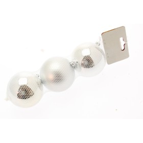 SET 3 SFERE 8CM COLORE ARGENTO