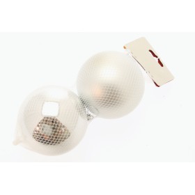 SET 2 SFERE 9CM COLORE ARGENTO