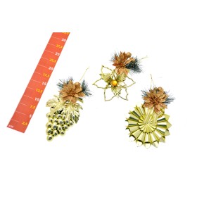 APPENDINO ORO C/FIORE IN DISPLAY BOX 3ASS GRAPPOLO-RUOTA-FIORE.