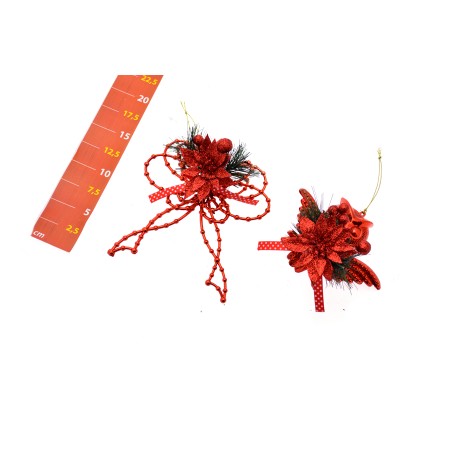 APPENDINO ROSSO C/FIORE IN DISPLAY BOX 2ASS FIOCCO-GUFO