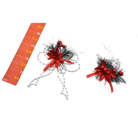 APPENDINO ARGENTO C/FIORE IN DISPLAY BOX 2ASS FIOCCO-GUFO