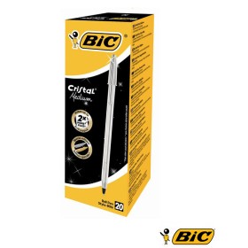 BIRO CRISTAL SHINE ARGENTO 20PZ