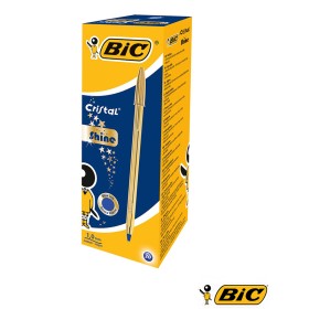 BIRO CRISTAL SHINE ORO 20PZ