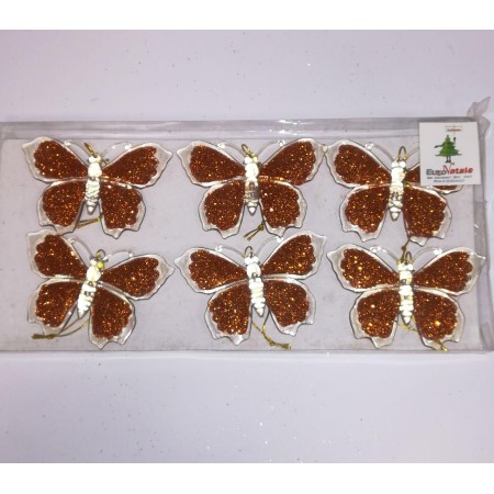 6 FARFALLE GLITTER