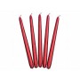 CANDELA STEARICA 2PZ 50GR 25CM METALLIC ROSSA