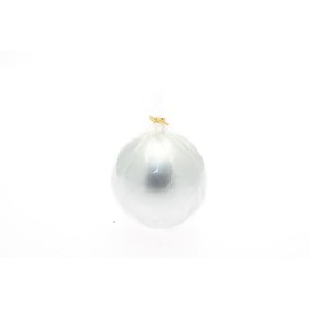 CANDELA SFERA D.6CM COL ARGENTO METALLIZZATO