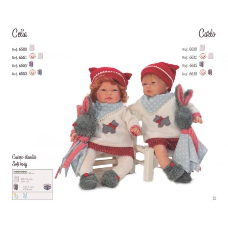 BAMBOLOTTO VESTITO BIANCO ROSSO