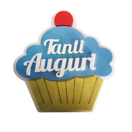 POLISTIROLO TANTI AUGURI CUPCAKE 37X36X5