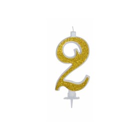 CANDELE GLITTER CM 12 ORO N2