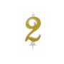 CANDELE GLITTER CM 12 ORO N2