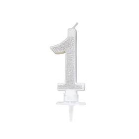 CANDELE CM 7 ARGENTO GLITTER N1