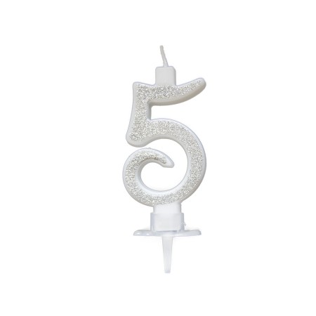 CANDELE CM 7 ARGENTO GLITTER N5
