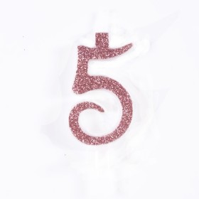 CANDELE CM 7 ROSA GLITTER N5