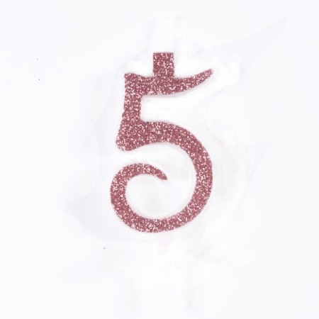 CANDELE CM 7 ROSA GLITTER N5