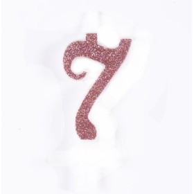 CANDELE CM 7 ROSA GLITTER N7