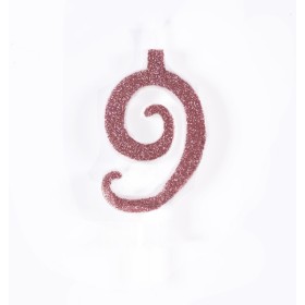 CANDELE CM 7 ROSA GLITTER N9