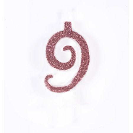 CANDELE CM 7 ROSA GLITTER N9