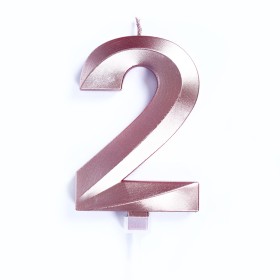 CANDELE LUXURI CM 10 ROSA N2