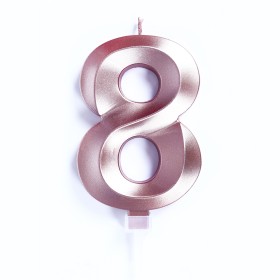 CANDELE LUXURI CM 10 ROSA N8