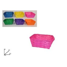 CESTINO INTRECCIATO RETTANGOLARE 22*18*8