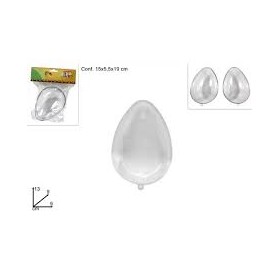 UOVO PLASTICA TRASP. 13*9 CM