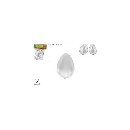 UOVO PLASTICA TRASP. 13*9 CM