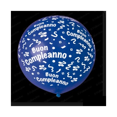 PALLONCINI 36 POLLICI BUON COMPLEANNO BLU.
