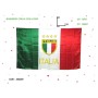 BANDIERA ITALIANA SENZA ASTA CCON LOGO CM.90X150