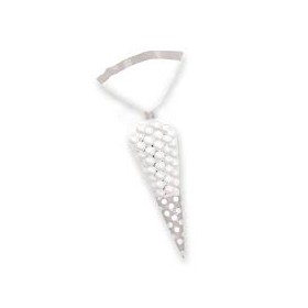 SACCHETTO PORTACONFETTI BIANCO.