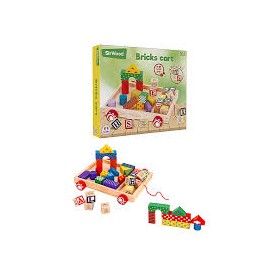 CARRETTO TRAINABILE LEGNO C/12 CUBI