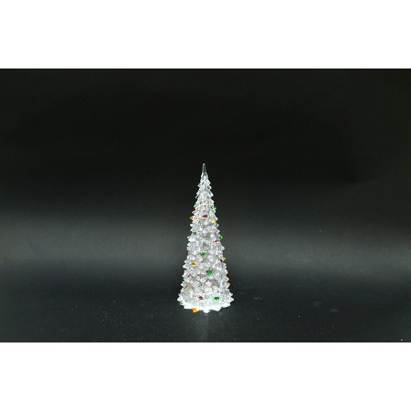 ALBERELLO ACRILICO 21CM CON LUCI A BATTERIE.