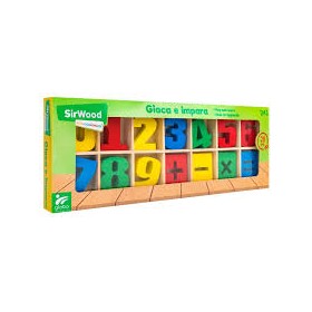 NUMERI/SIMBOLI IN LEGNO PZ.28