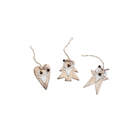 APPENDINO LEGNO CON RENNA 3ASS NATURALE