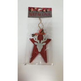 APPENDINO LEGNO CON RENNA 3ASS ROSSO