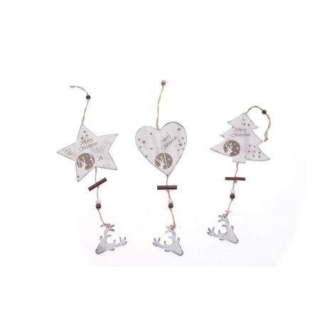 APPENDINO STELLA LEGNO 3ASS BIANCO.