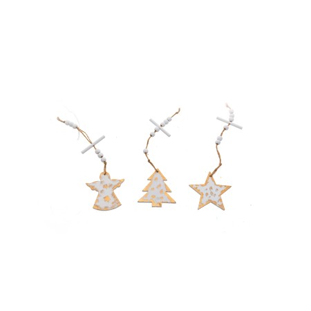 APPEND.ALBERO/STELLA/CUORE BIANCO.