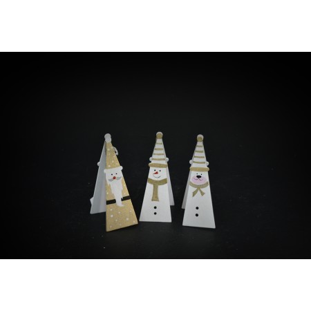 P/BIGLIETTINI SANTA/SNOW/BEAR ORO.