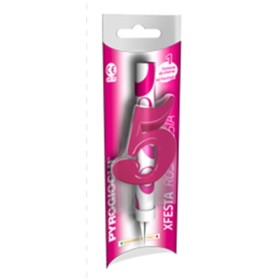 CANDELE FONTANA ROSA FUCSIA 5