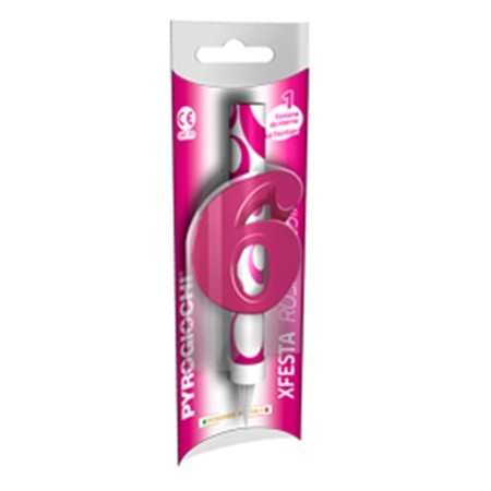 CANDELE FONTANA ROSA FUCSIA 6