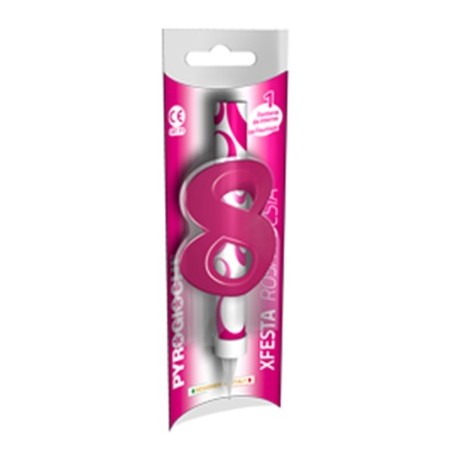 CANDELE FONTANA ROSA FUCSIA 8