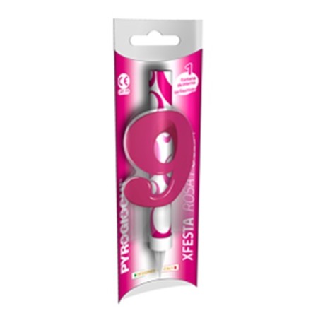 CANDELE FONTANA ROSA FUCSIA 9