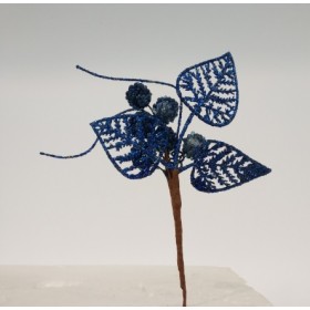 FIORI GAMBO CORTO BLU