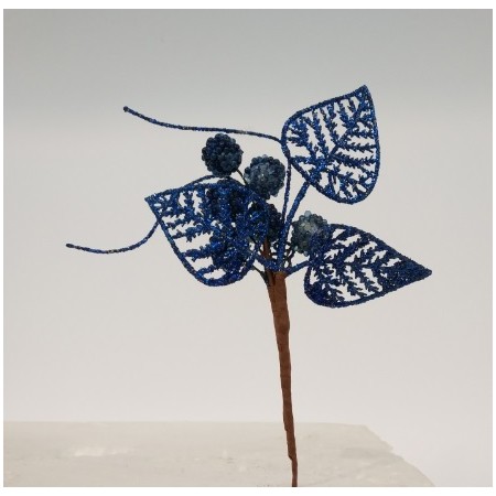 FIORI GAMBO CORTO BLU