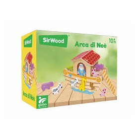 ARCA DI NOE C/12 ANIMALI IN LEGNO