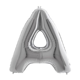 PALL. MYLAR LETTERA A CM 102 ARGENTO.