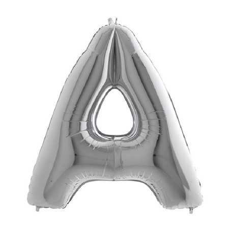 PALL. MYLAR LETTERA A CM 102 ARGENTO.