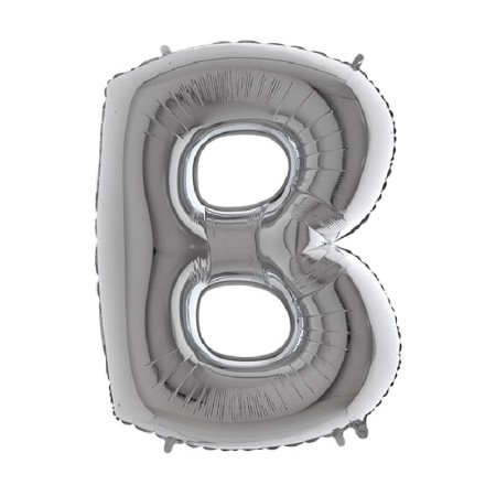 PALL. MYLAR LETTERA B CM 102 ARGENTO