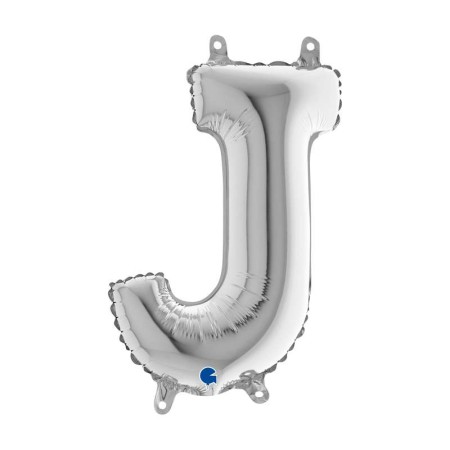 PALL. MYLAR LETTERA J CM 102 ARGENTO
